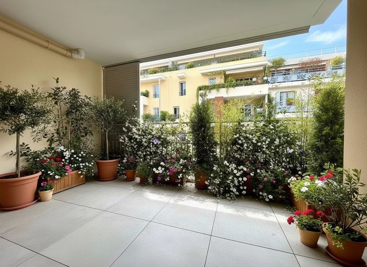 FOR SALE 3 ROOMS, ANGLE, NEW HOUSING Central Juan-les-Pins - Business - Tanit Immobilier