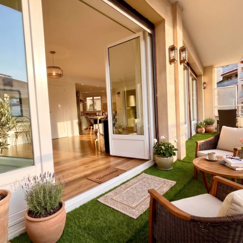 Juan-les-Pins – Appartement 2 pièces rénové avec terrasse, emplacement central