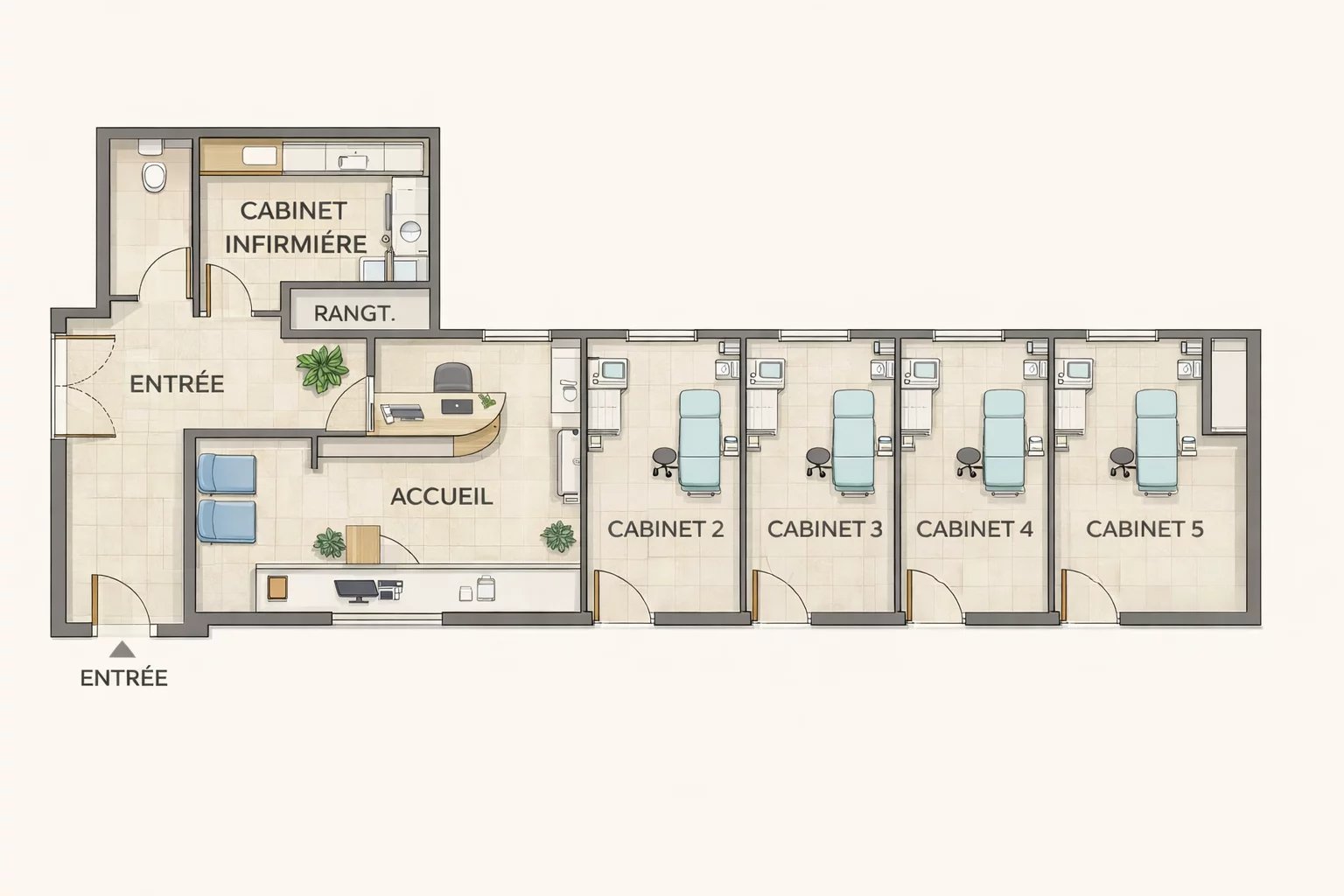 🏥 À Vendre – Fonds de commerce – Cabinet de santé – Juan-les-Pins centre 🌴 - Tanit Immobilier