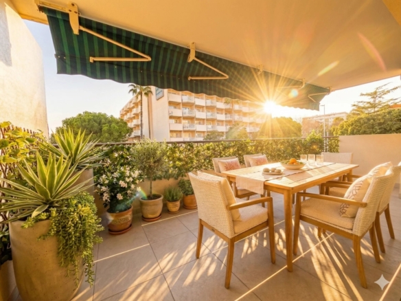 3 PIÈCES TRAVERSANT - CŒUR DE LA PINÈDE - CALME ET LUMINEUX - Tanit Immobilier