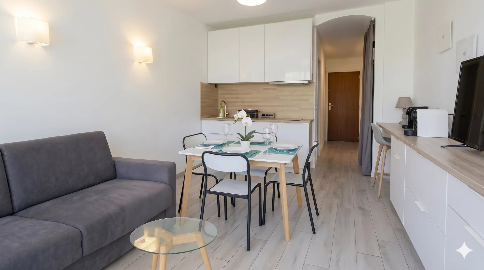 Studio Cabine de 23 m² – Quartier Rostagne – Résidence avec Piscine et Parc