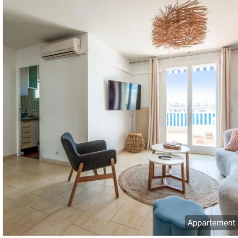 À louer – Colocation étudiante – 3 pièces de 70 m² – Juan-les-Pins