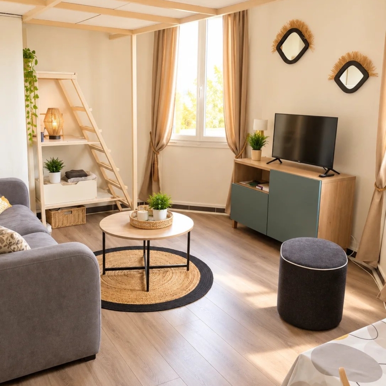 PALAIS RHODANIA – SUPERBE STUDIO DUPLEX À 30 MÈTRES DE LA MER